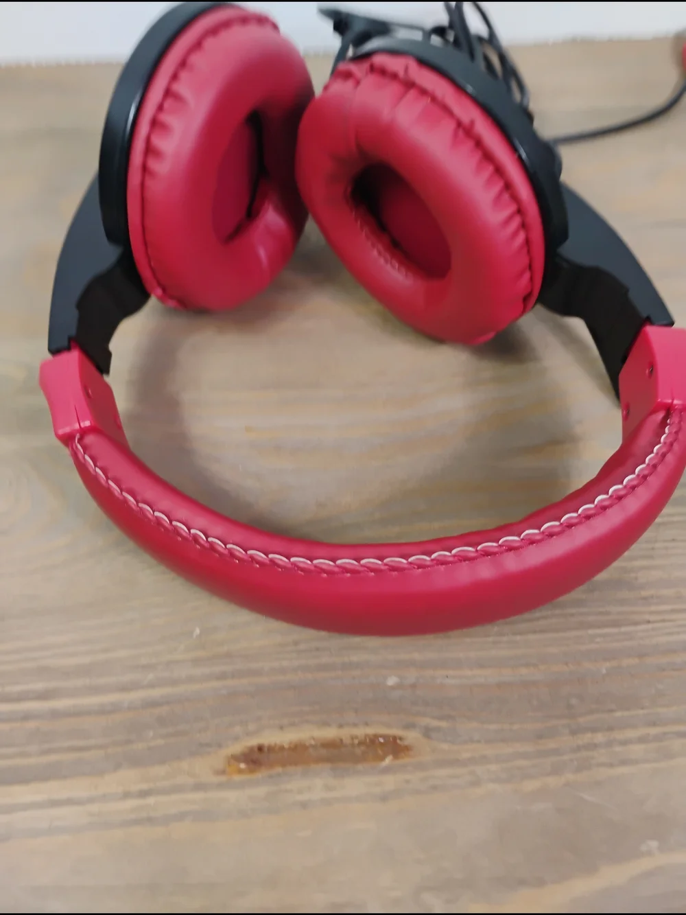 Red USB Gaming Headset - Stereo Over-Ear Headphones